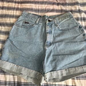 Riders by Lee Blue Jean Shorts with Cuffed Hems